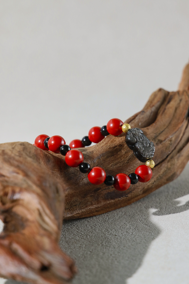 Cinnabar Pixiu - Money Magnet Bracelet