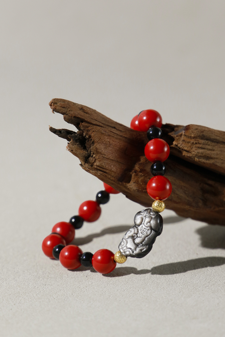 Cinnabar Pixiu - Money Magnet Bracelet