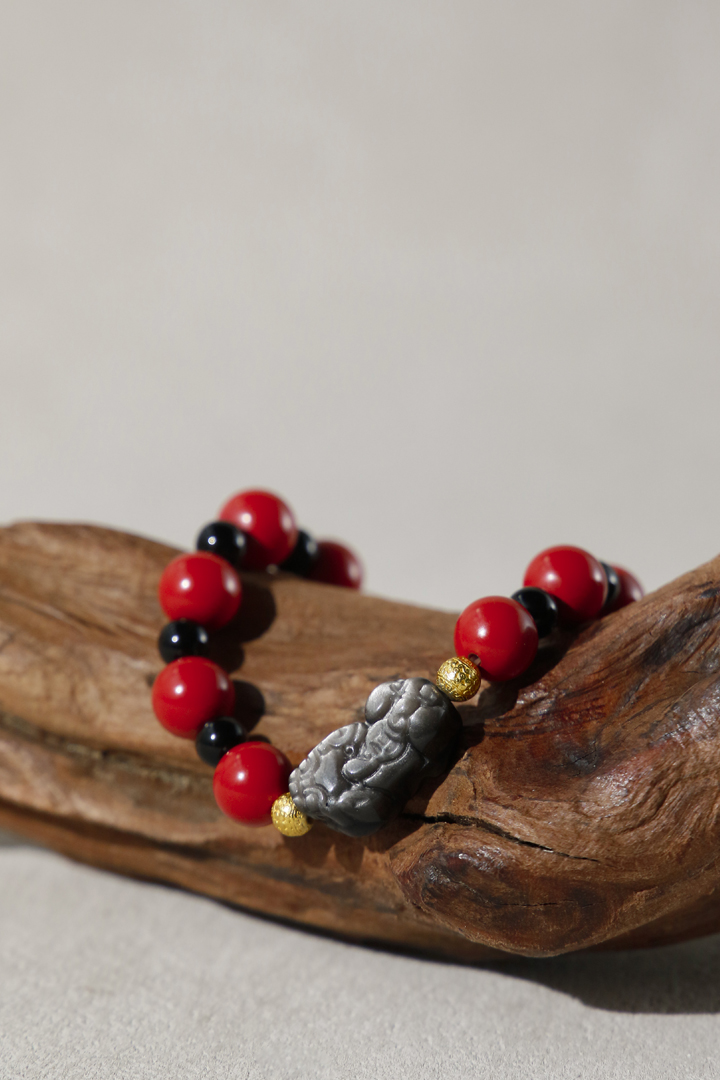Cinnabar Pixiu - Money Magnet Bracelet
