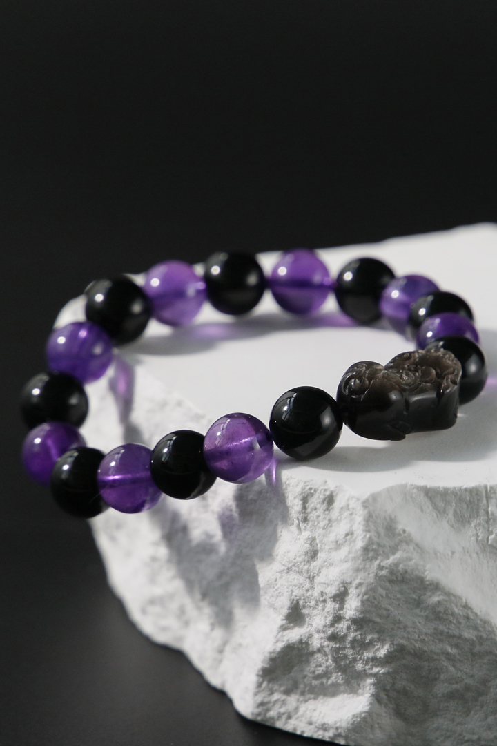 Amethyst Pixiu - Money Magnet Bracelet
