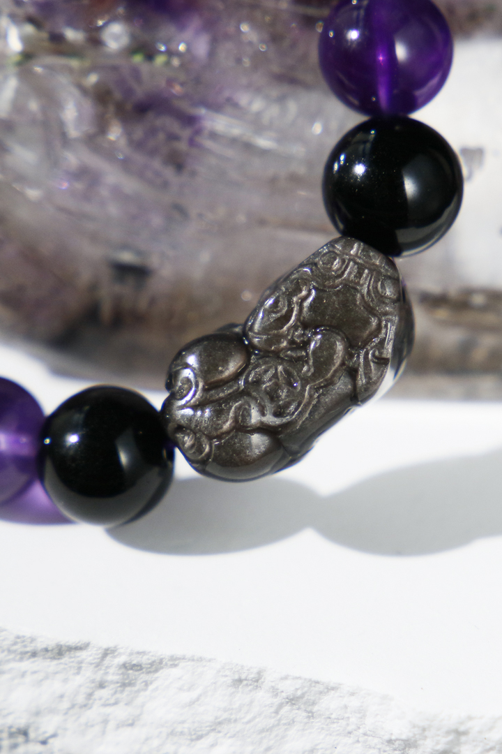 Amethyst Pixiu - Money Magnet Bracelet
