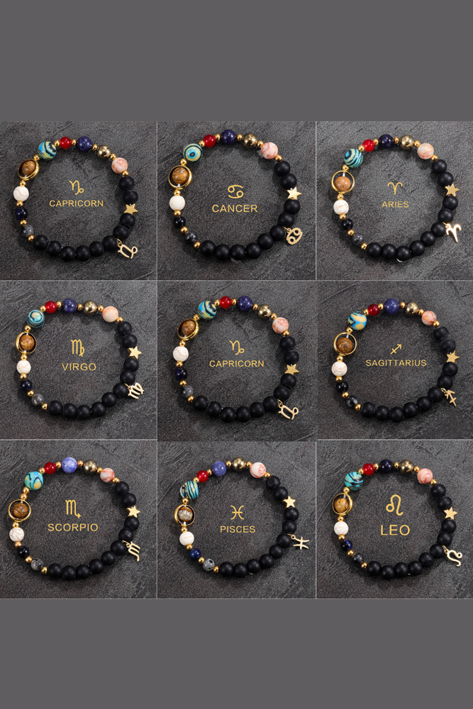  Zodiac Protection Bracelet Collection