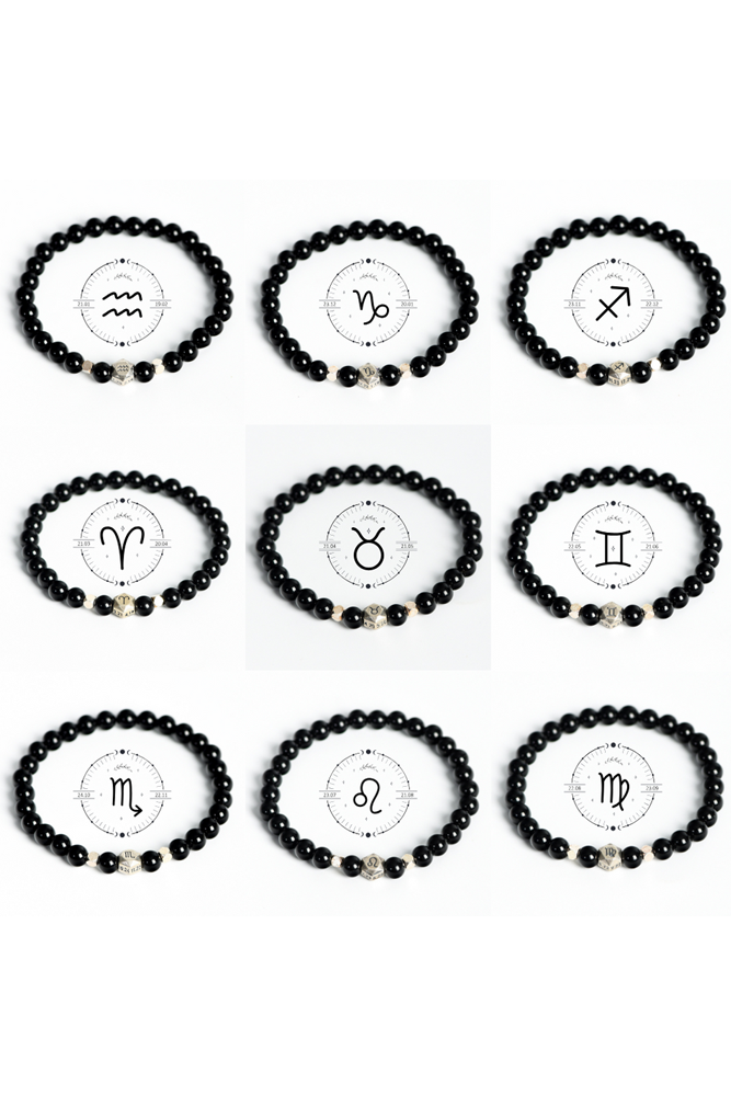 Obsidian Zodiac Protection Bracelet