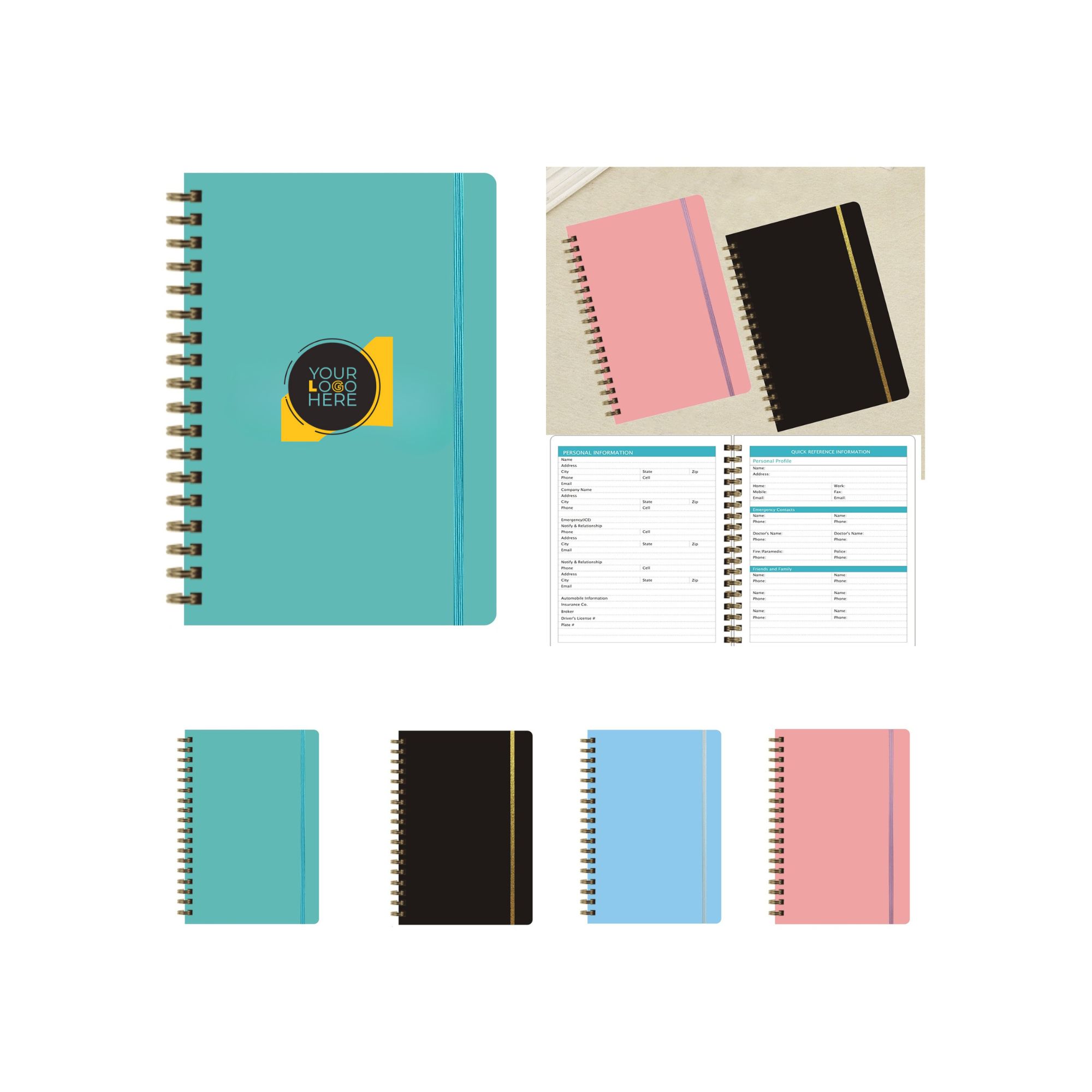A5 Metal Coil Notebook 