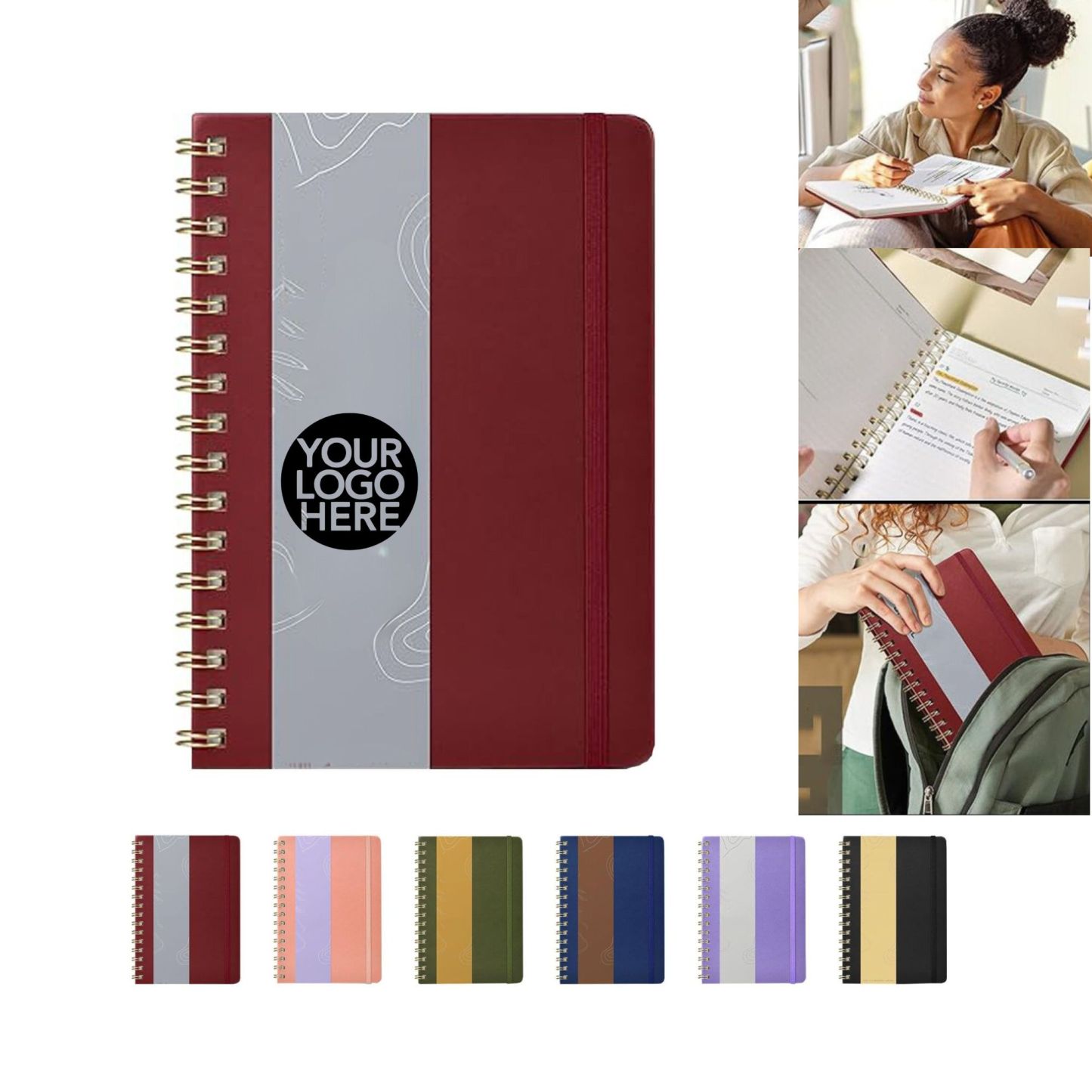 140 Pages Spiral-Bound Notebook for Writing