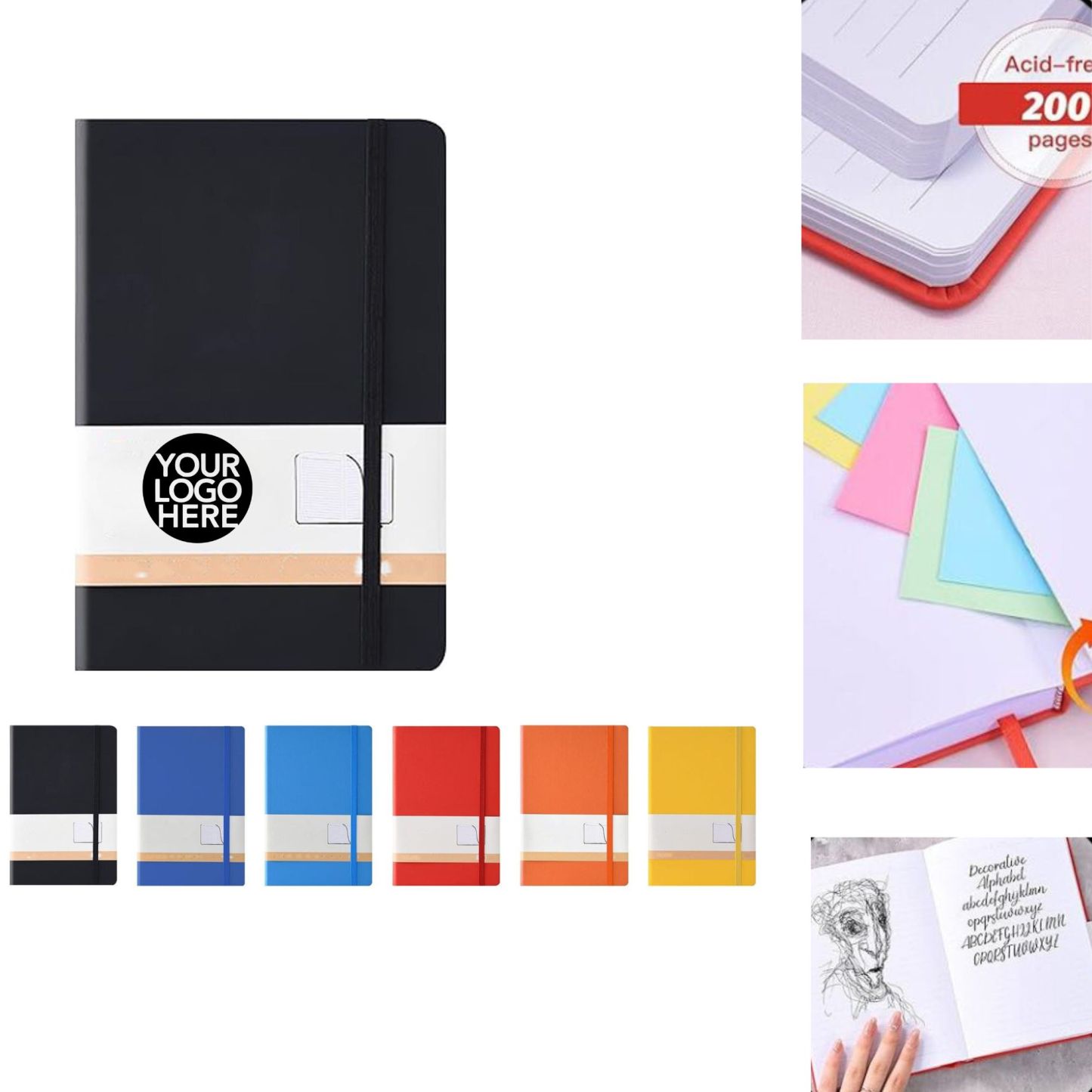 SUIN Hardcover Journal Notebooks, A5 Lined Writing Journals