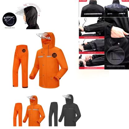 Men’s and Women’s Construction Work Rain Suit: Full Waterproof, Breathable, Windproof Jacket & Pants Set for Outdoor Use