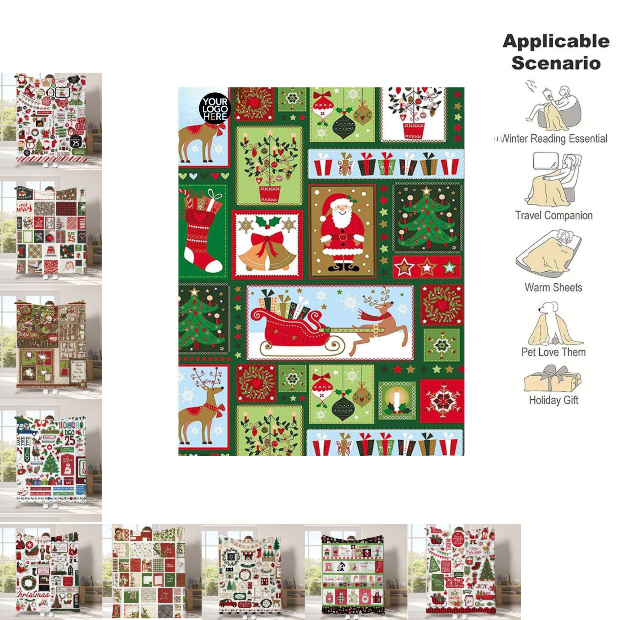 Cartoon Home Flannel Blanket
