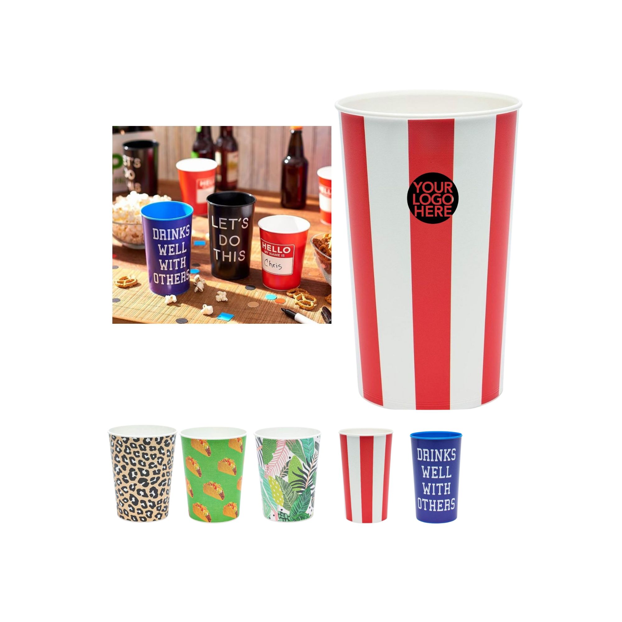 American Greetings Festive Cups
