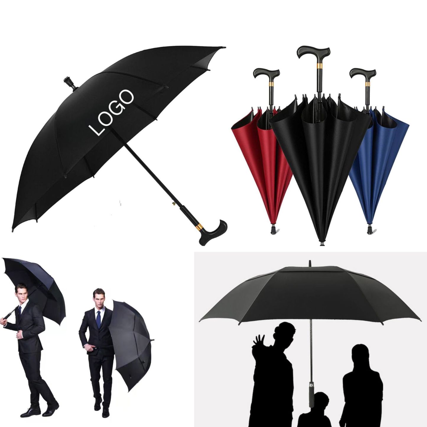 Senior Foldable Cane Walker with LED Light, Merges a walking cane and a foldable walker for stability.