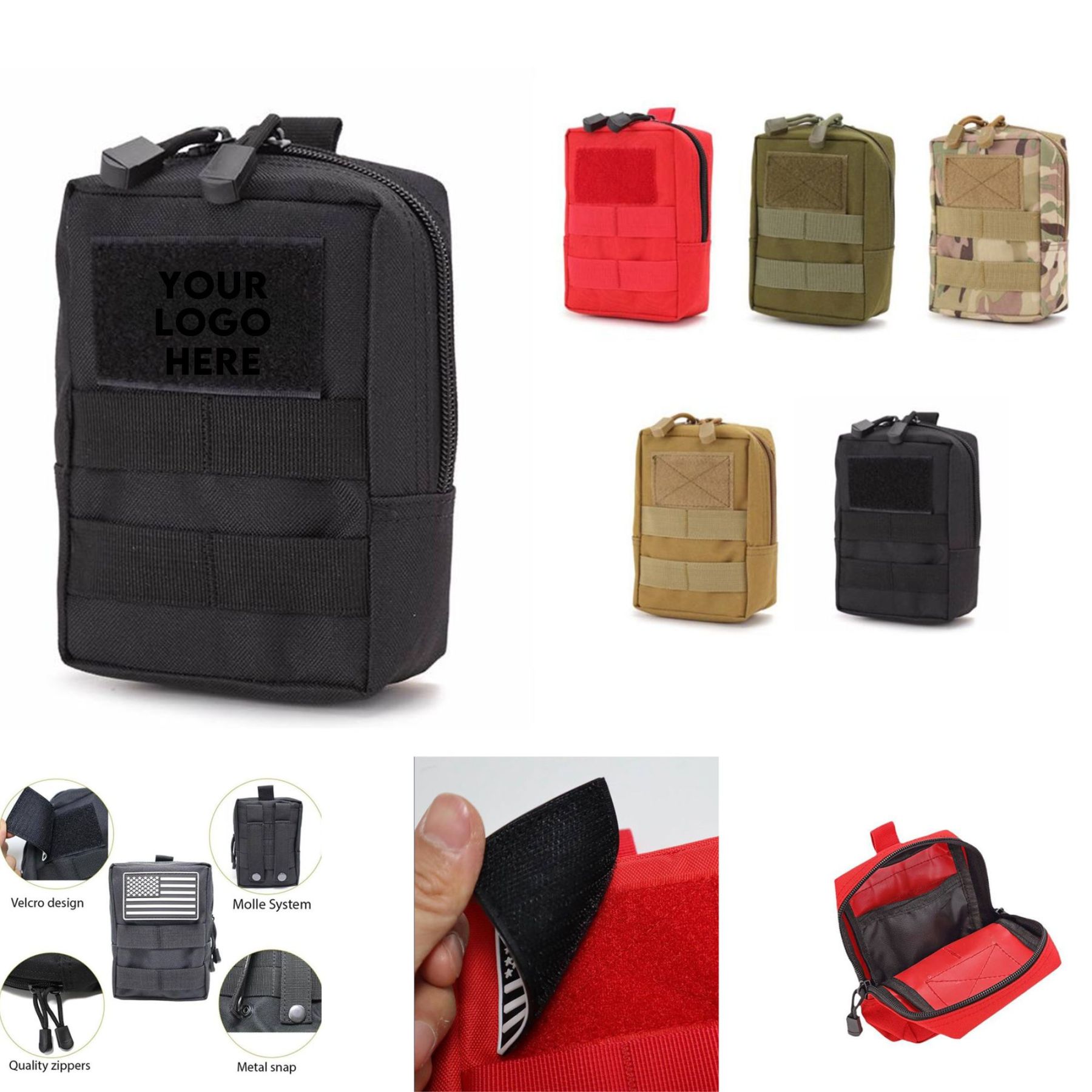  Compact MOLLE Utility Bag – Durable 420D Material, Featherweight, MOLLE Attachment System