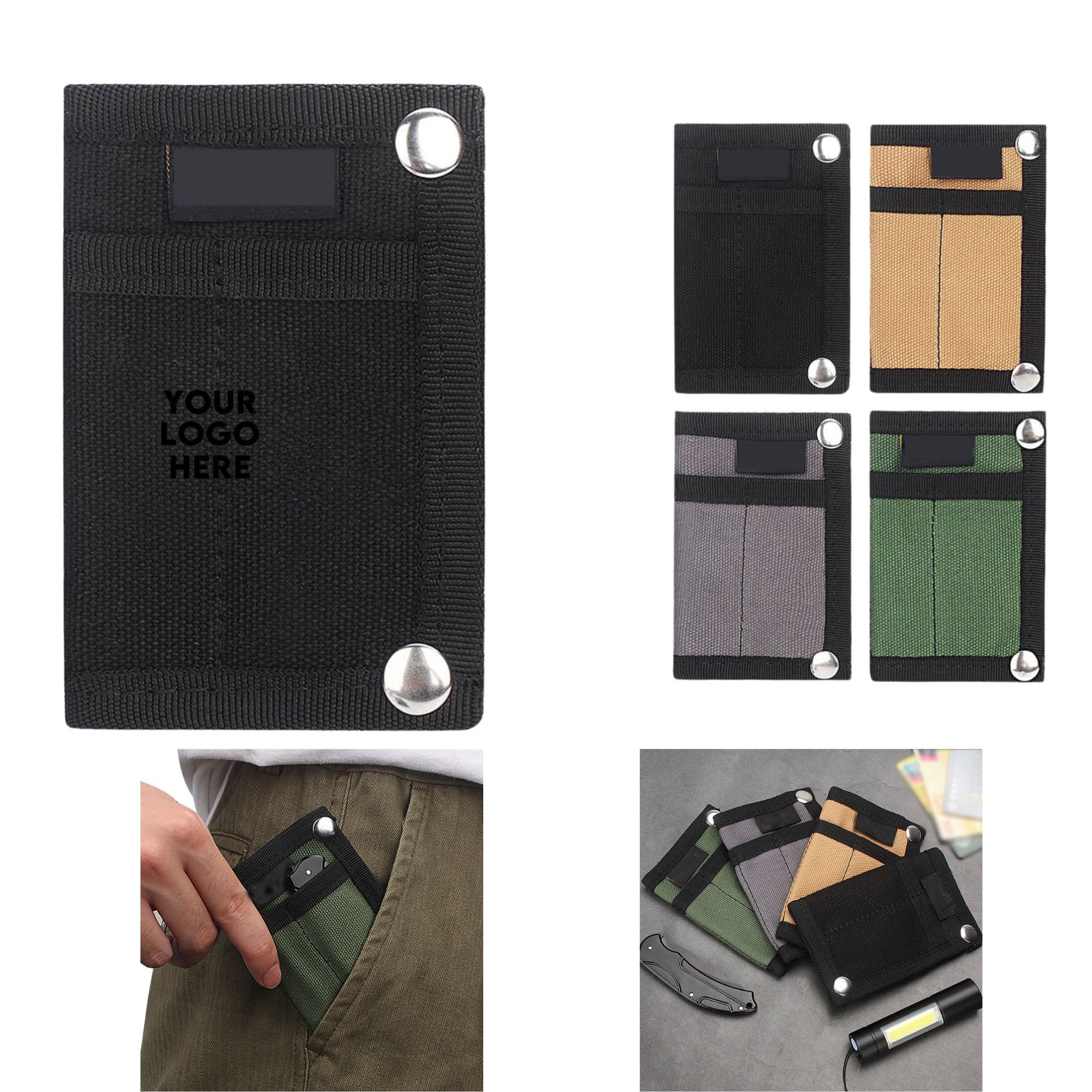  Mini Tactical Hip Pouch with Retractable Card Sleeve