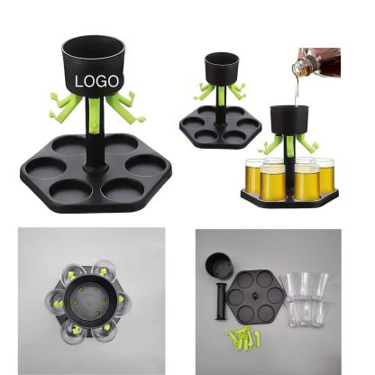 Octagonal Beverage Dispensing PourerOctagonal base for enhanced stability, eight spouts for simultaneous serving