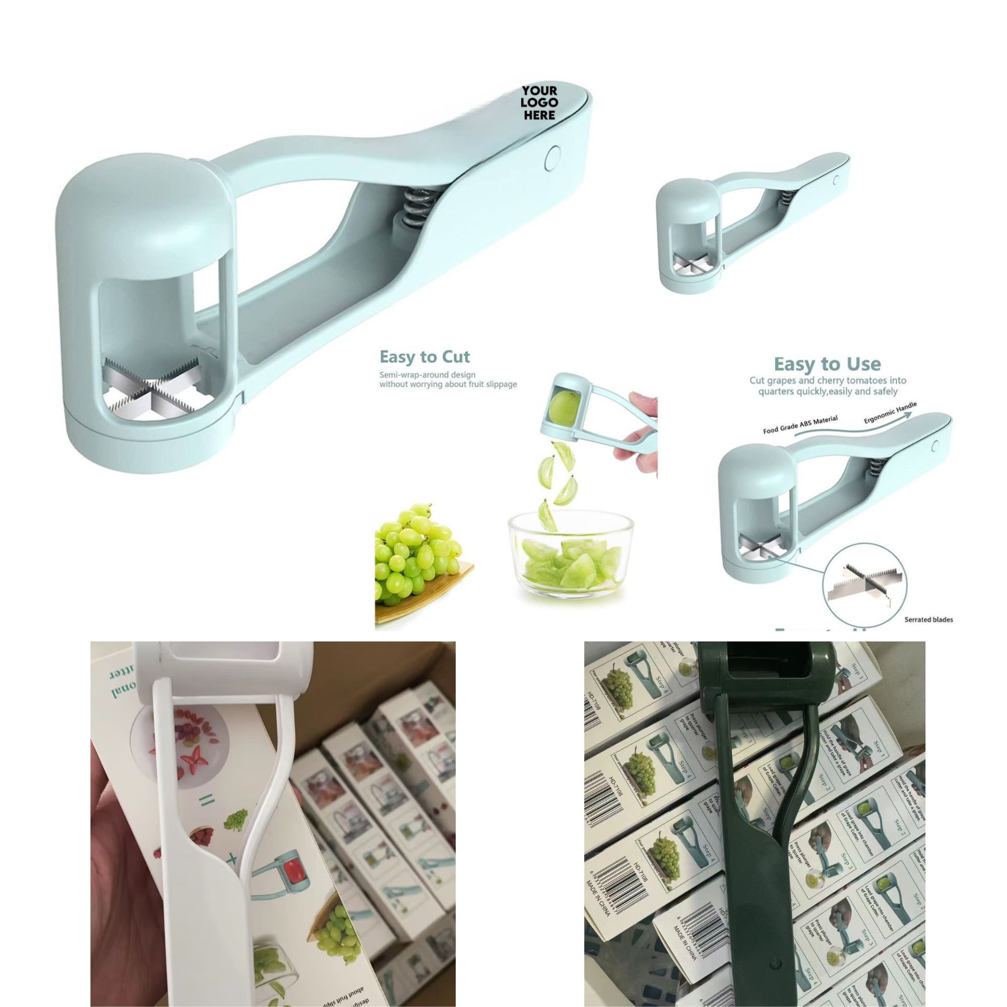 Rapid Berry & Fruit Cutter – Effortless to operate, swiftly cuts strawberries, perfect for yogurt bowls and fruit platters