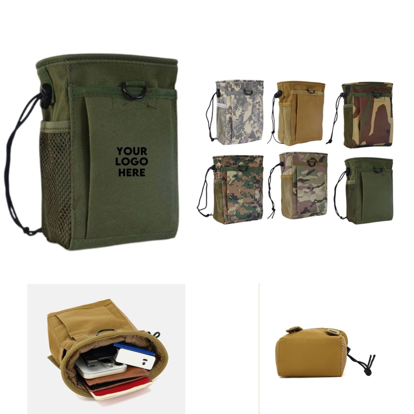 Mini Tactical Field Pouch with MOLLE Straps