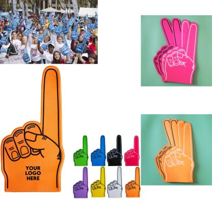 Vibrant Spot Cheering Foam Hand Gestures – Ideal for Sports Games, Concerts, Festivals, Rallies & Corporate Events