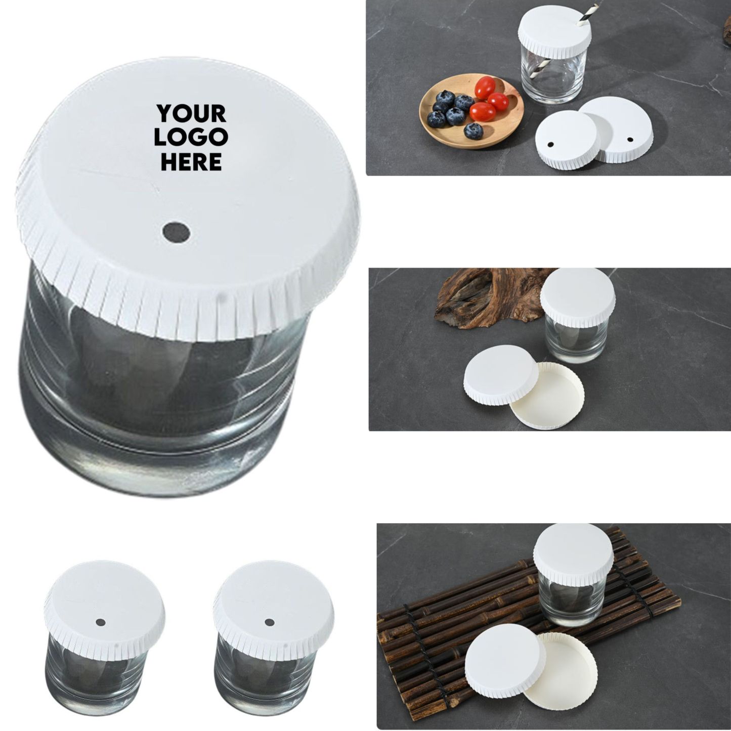 Disposable Dust-Resistant Paper Lid for Hot Drinks – Customizable Design Options