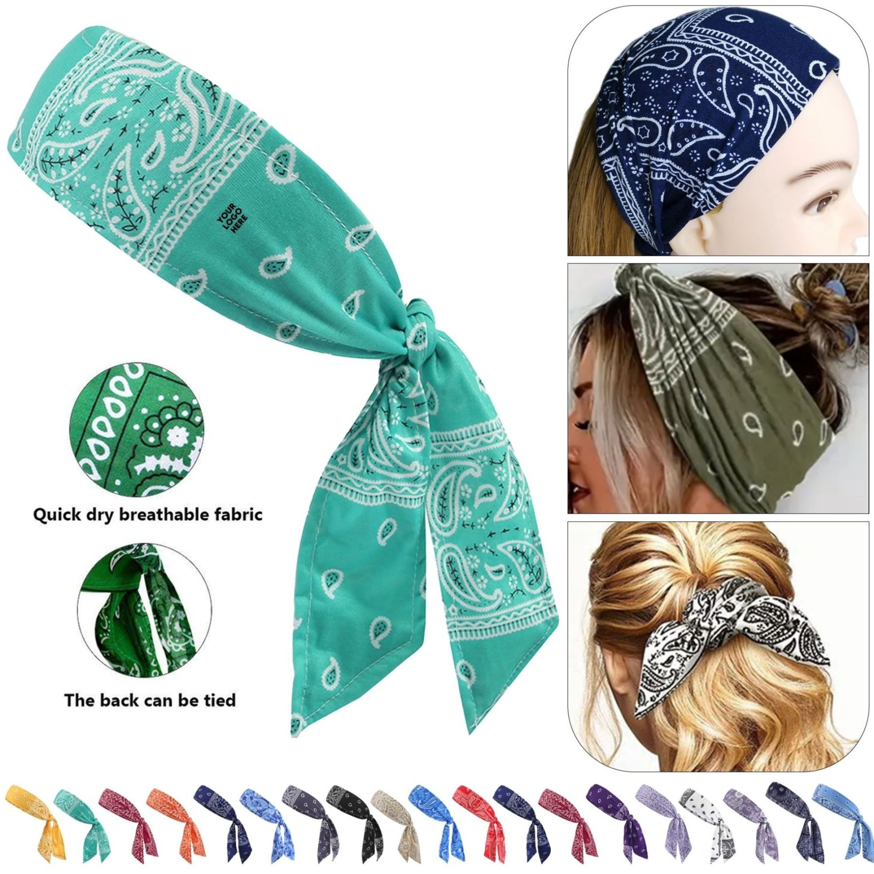 Summer Cool Ice Silk Headband