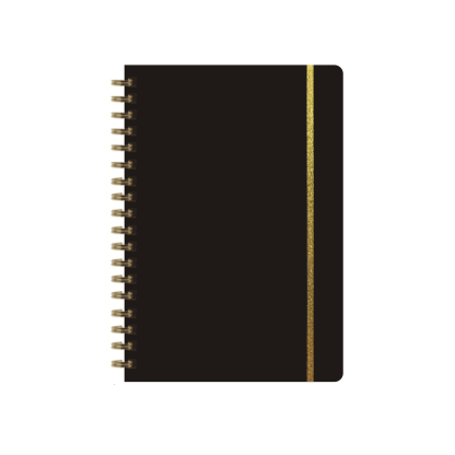 "Cross-border Amazon 2025 English Notepad A5 Metal Coil Notebook Weekly Planner Wholesale"