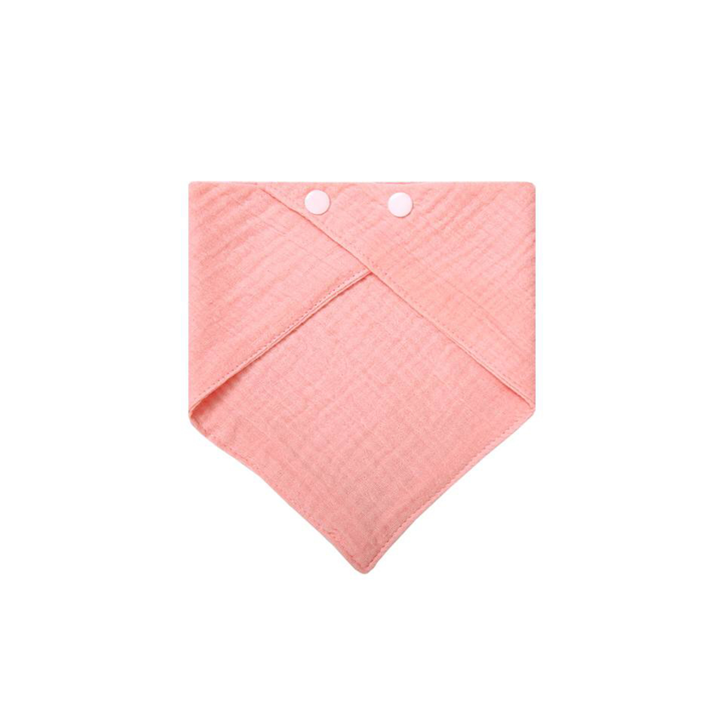Solid-color Baby Gauze Triangle Bib