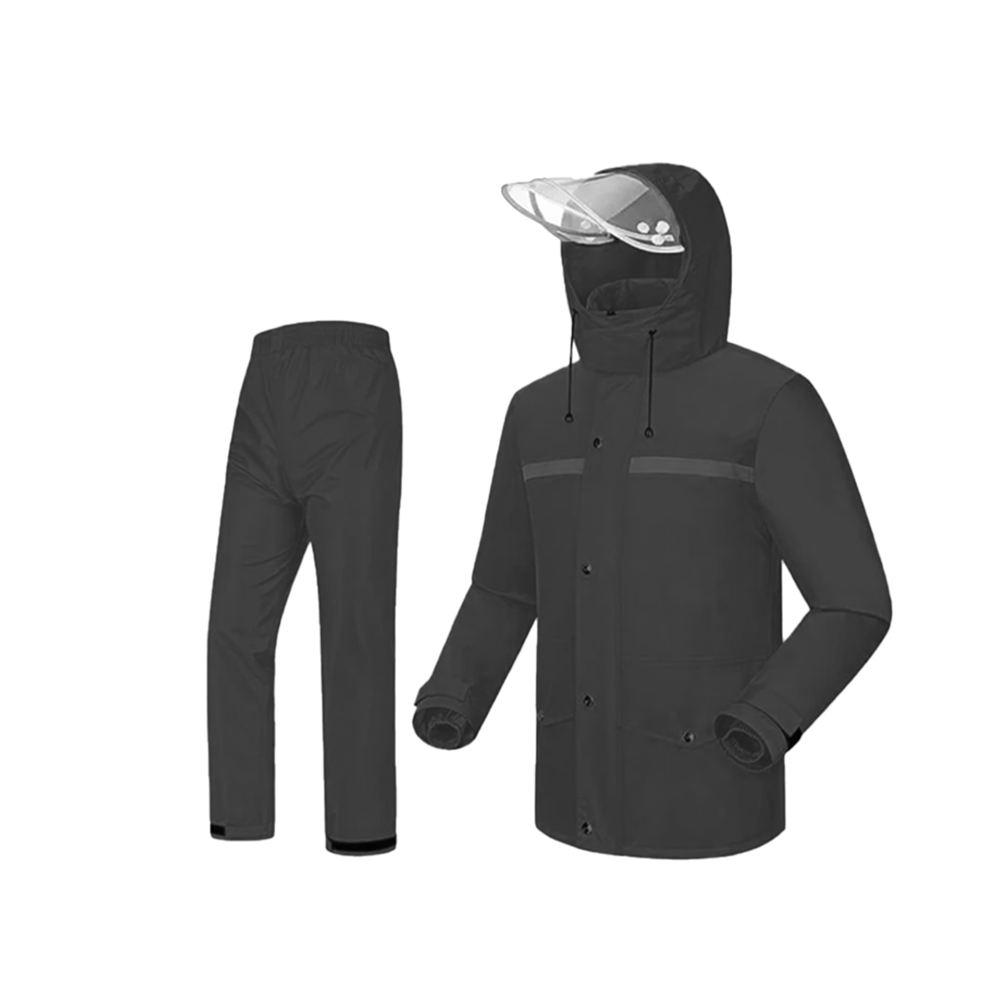 Men’s and Women’s Construction Work Rain Suit: Full Waterproof, Breathable, Windproof Jacket & Pants Set for Outdoor Use