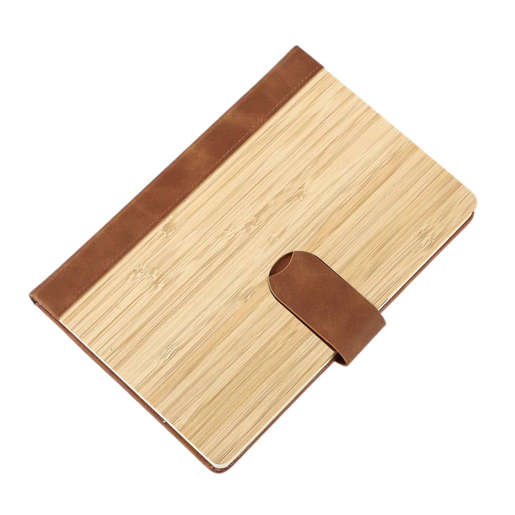 Bamboo-fronted Magnetic Clasp Book