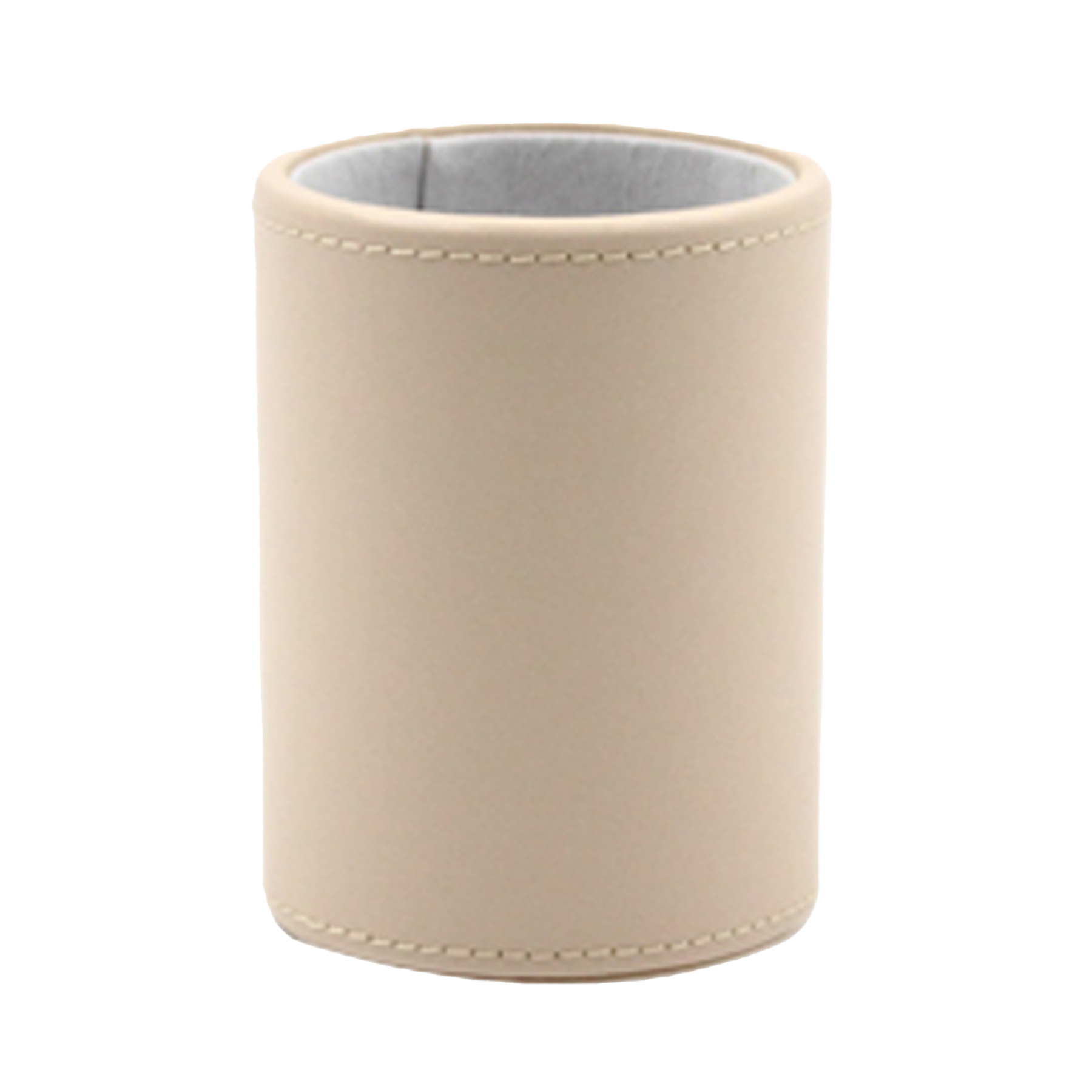 High-end Leather Circular Pen Case