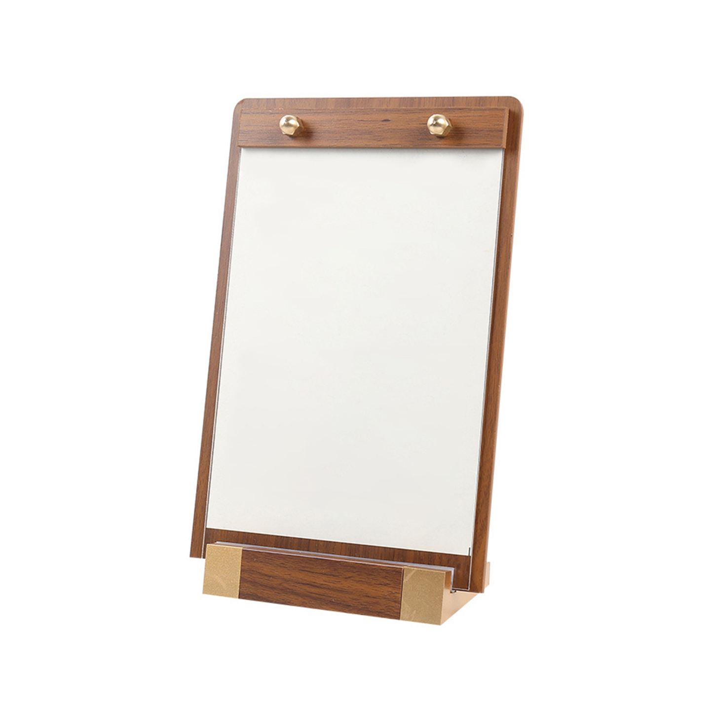 Walnut Wood Place Card Holder Stand