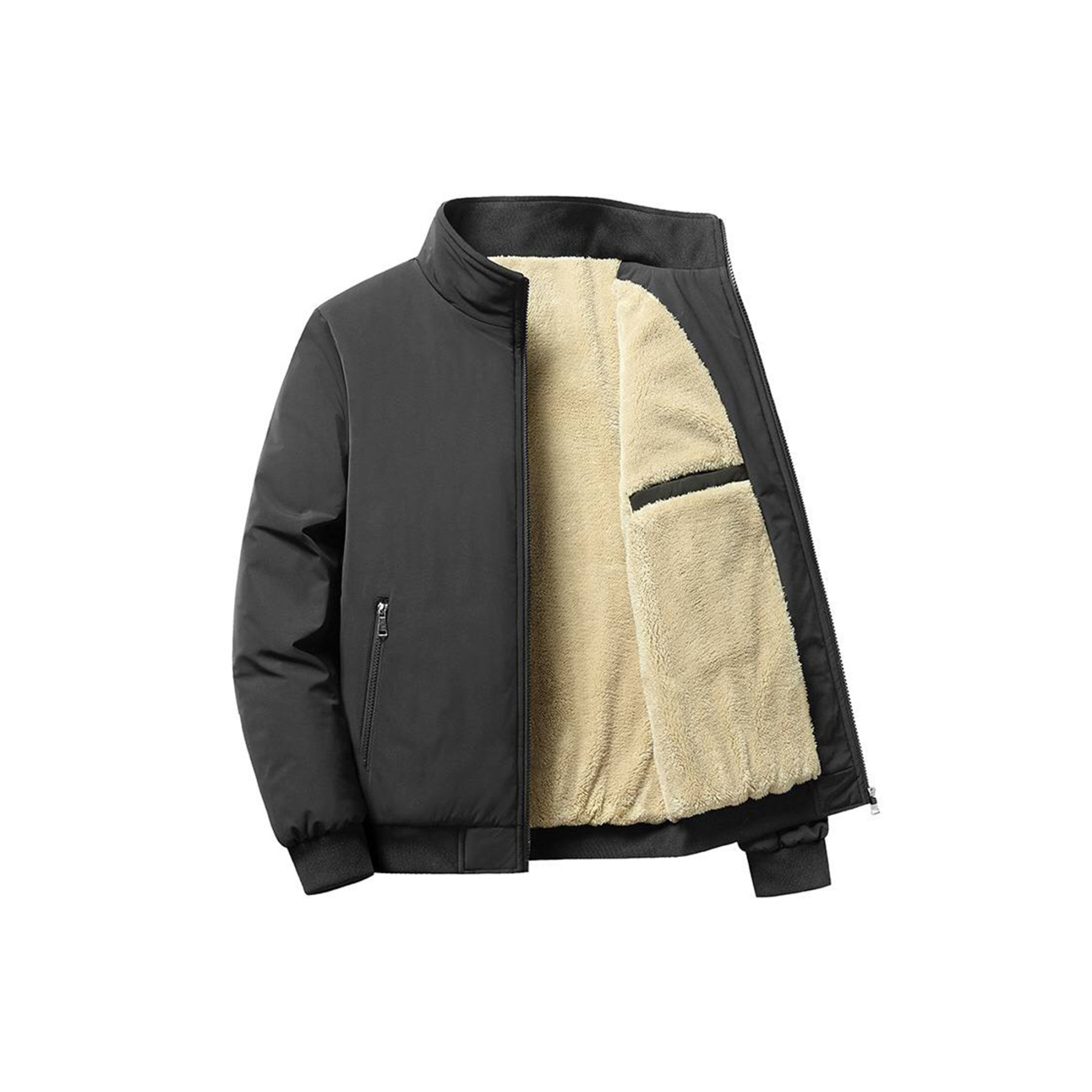   Women's Turn-Down Collar Linen Blazer with Silk Lining