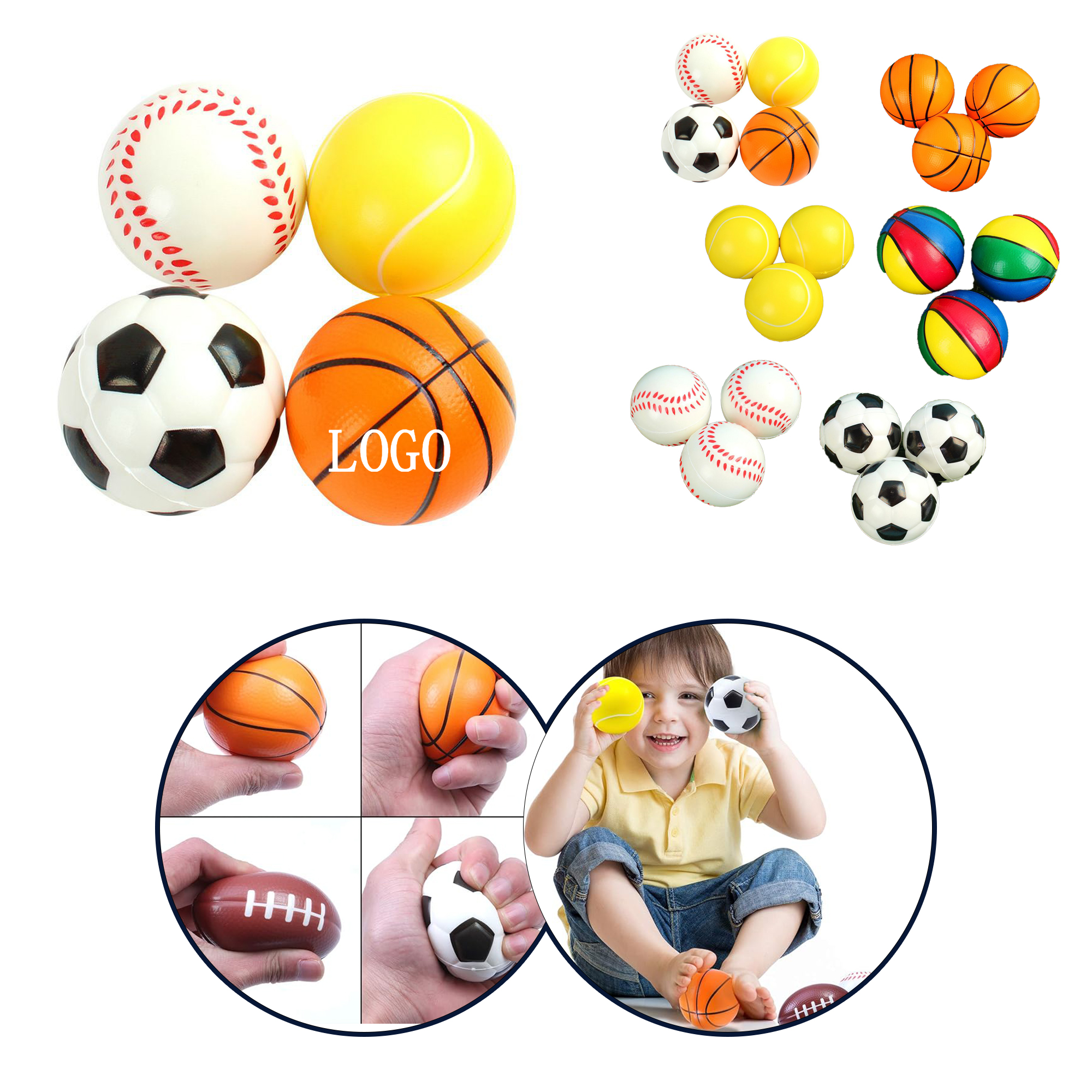 Custom Foam Soccer Stress Ball