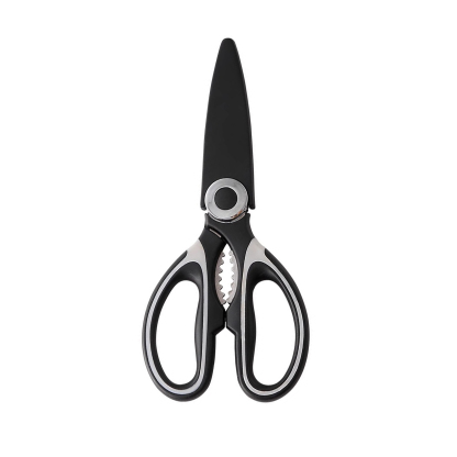 Versatile Household Kitchen Shears – Ideal for fish cleaning, vegetable chopping, and cutting through BBQ poultry bones, crafted from heavy-duty stainless steel for long-lasting use