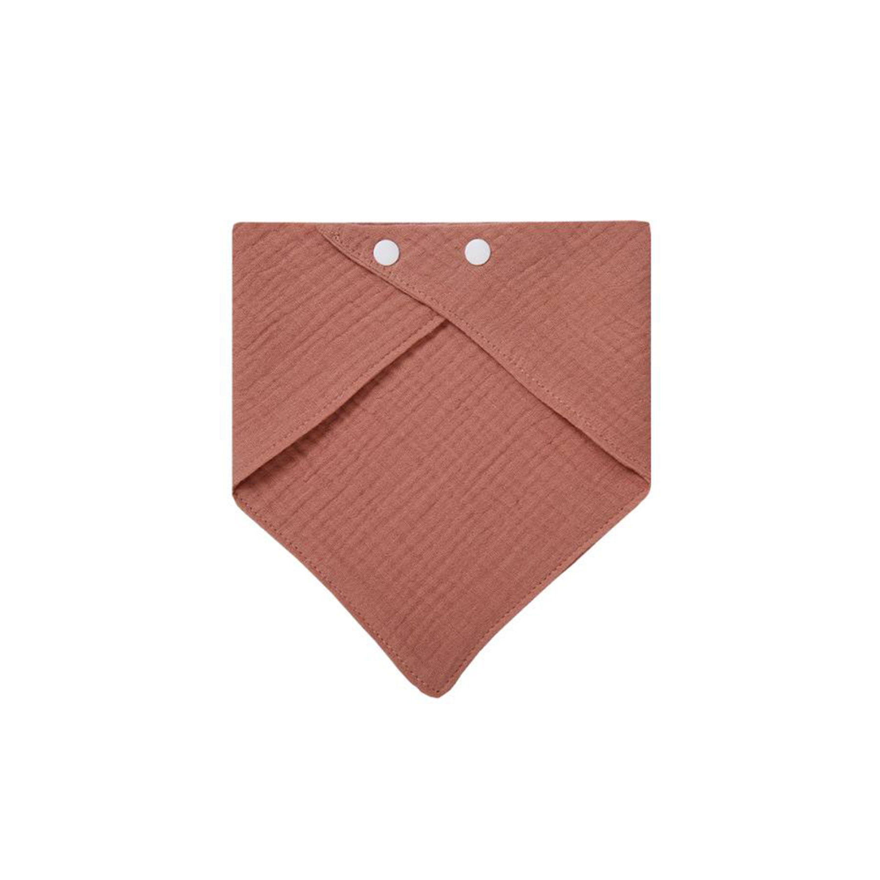 Solid-color Baby Gauze Triangle Bib