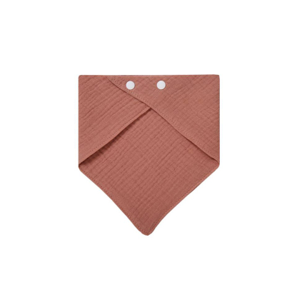 Solid-color Baby Gauze Triangle Bib