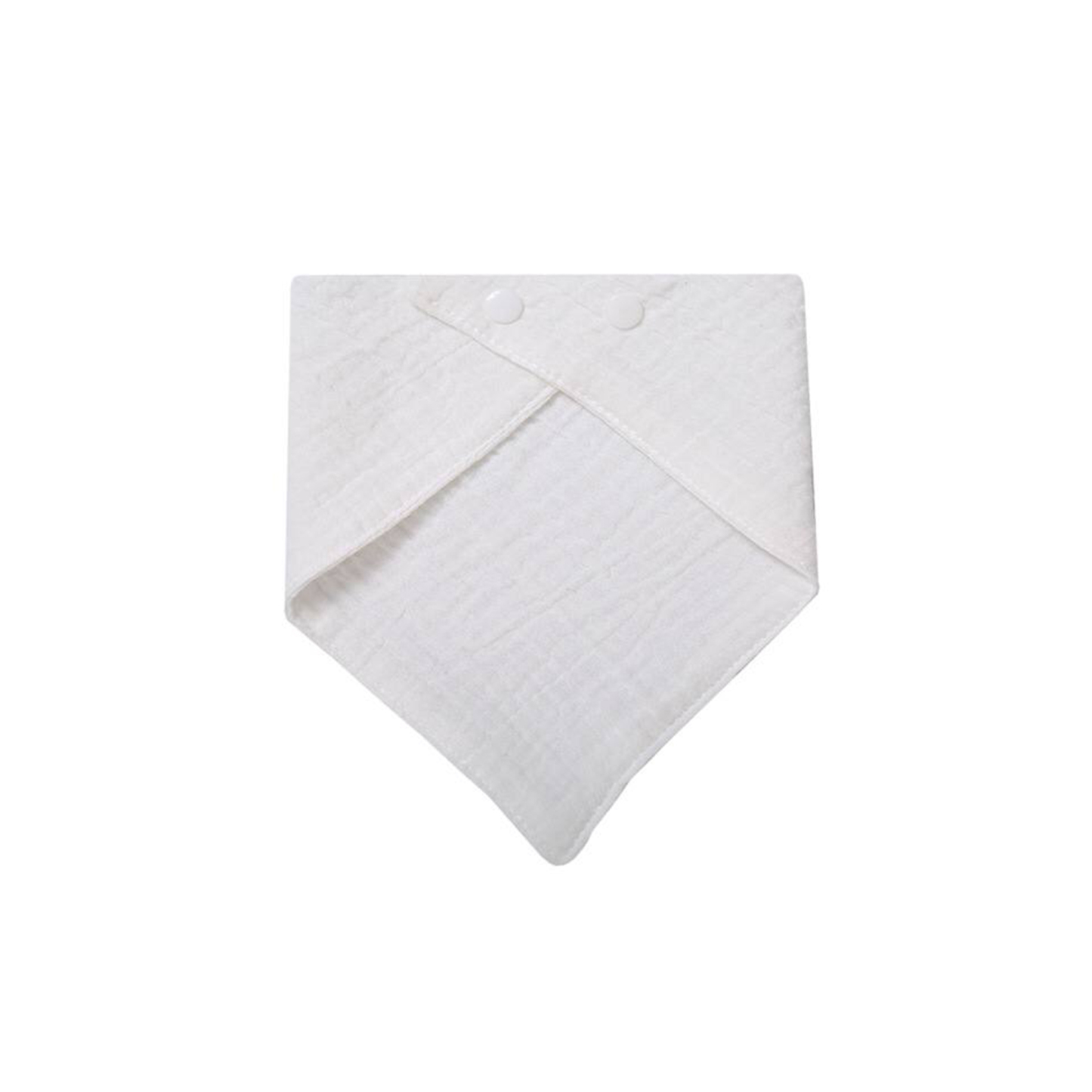 Solid-color Baby Gauze Triangle Bib