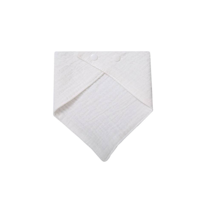 Solid-color Baby Gauze Triangle Bib