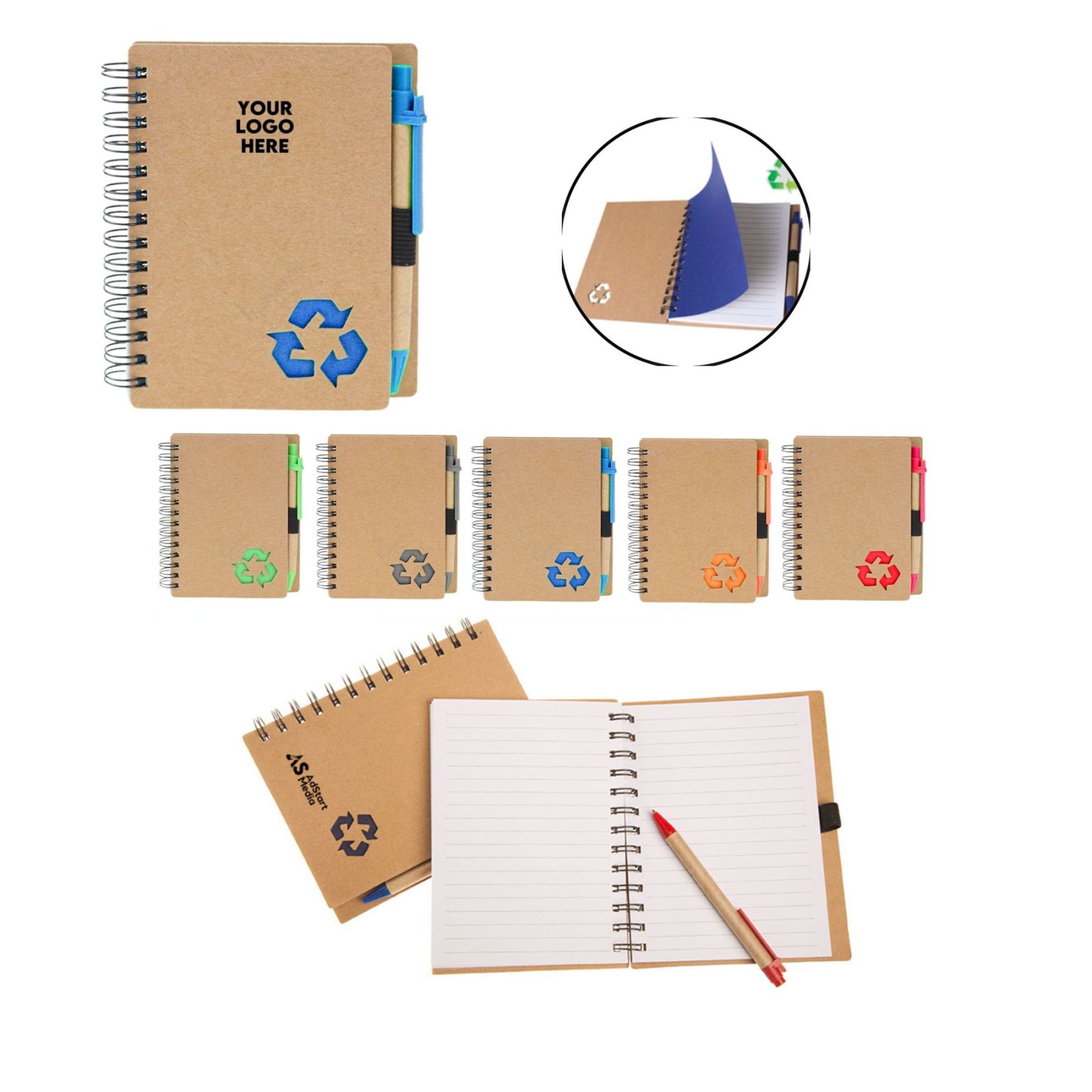 Kraft Paper Eco-friendly Label with Pen