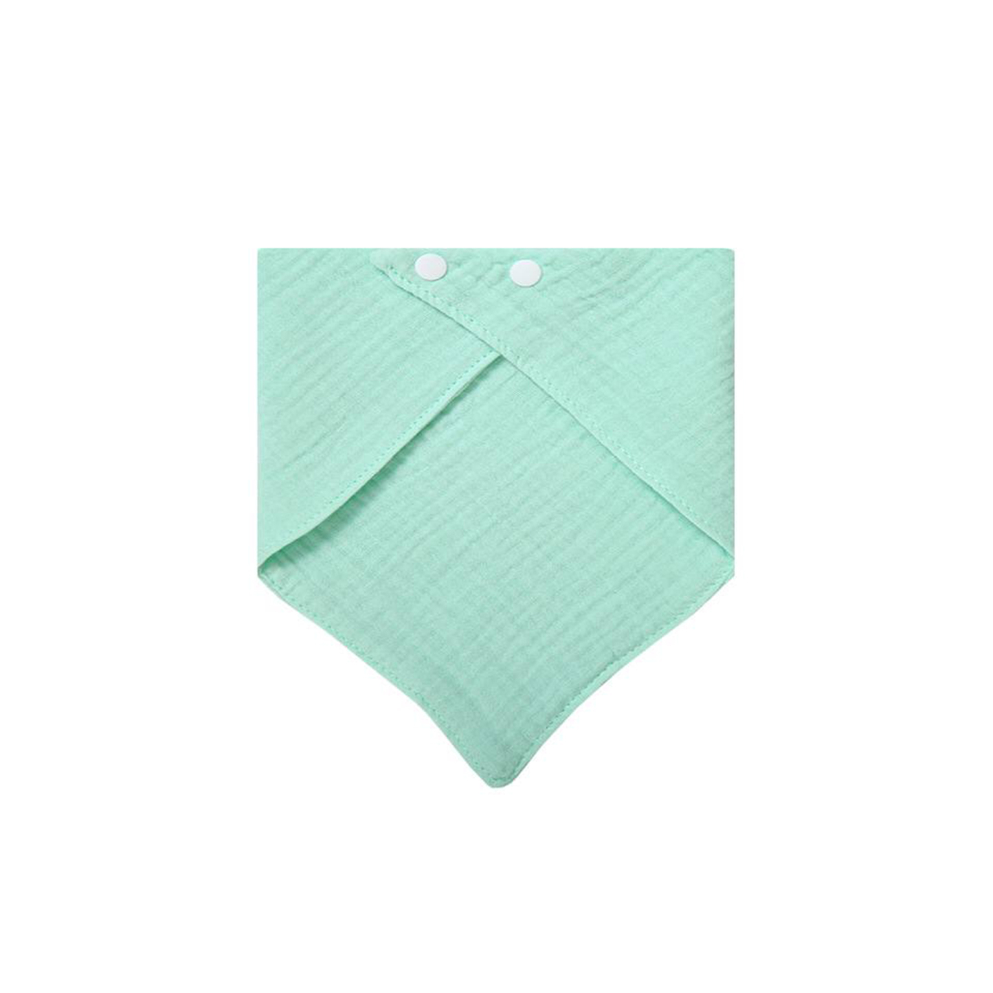 Solid-color Baby Gauze Triangle Bib
