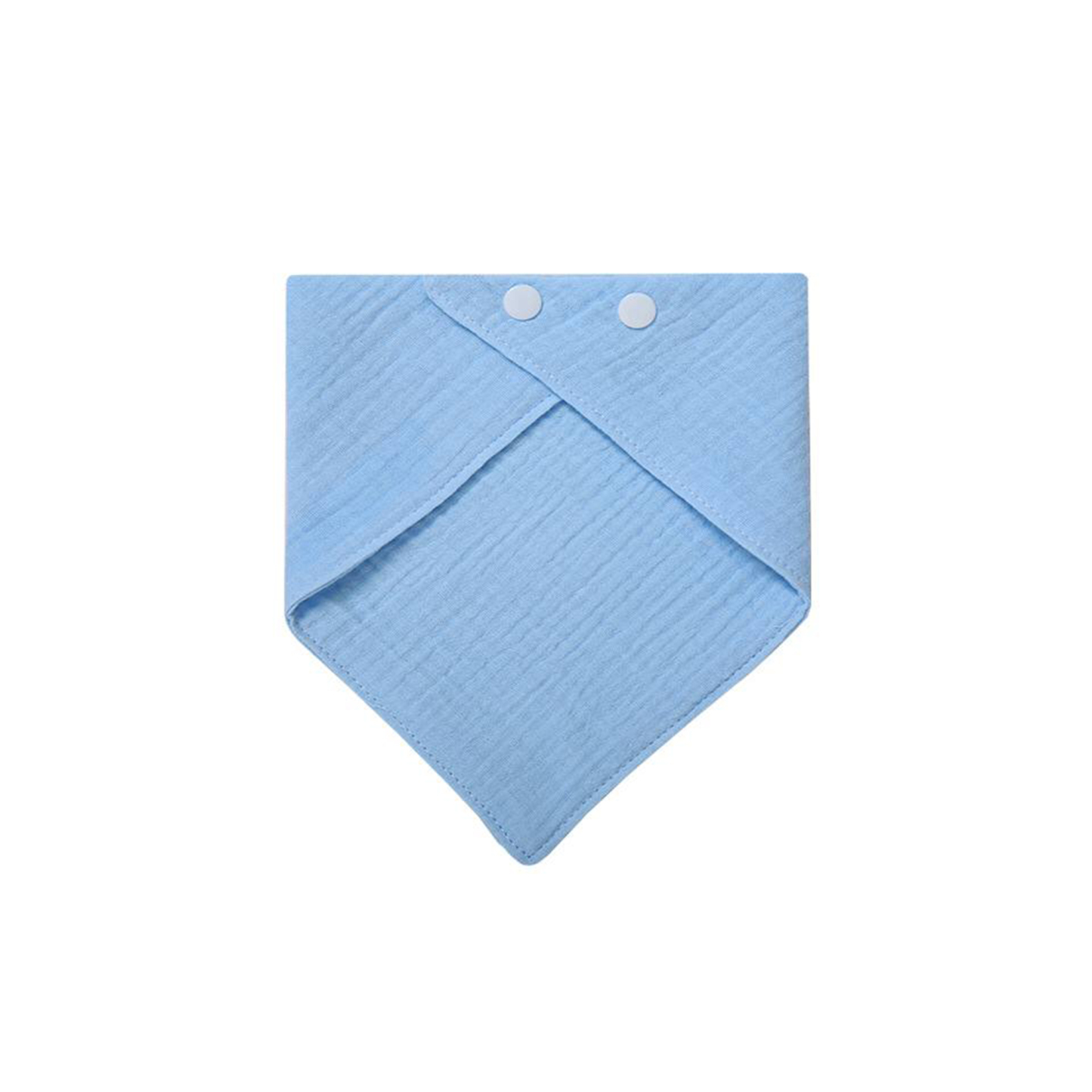 Solid-color Baby Gauze Triangle Bib
