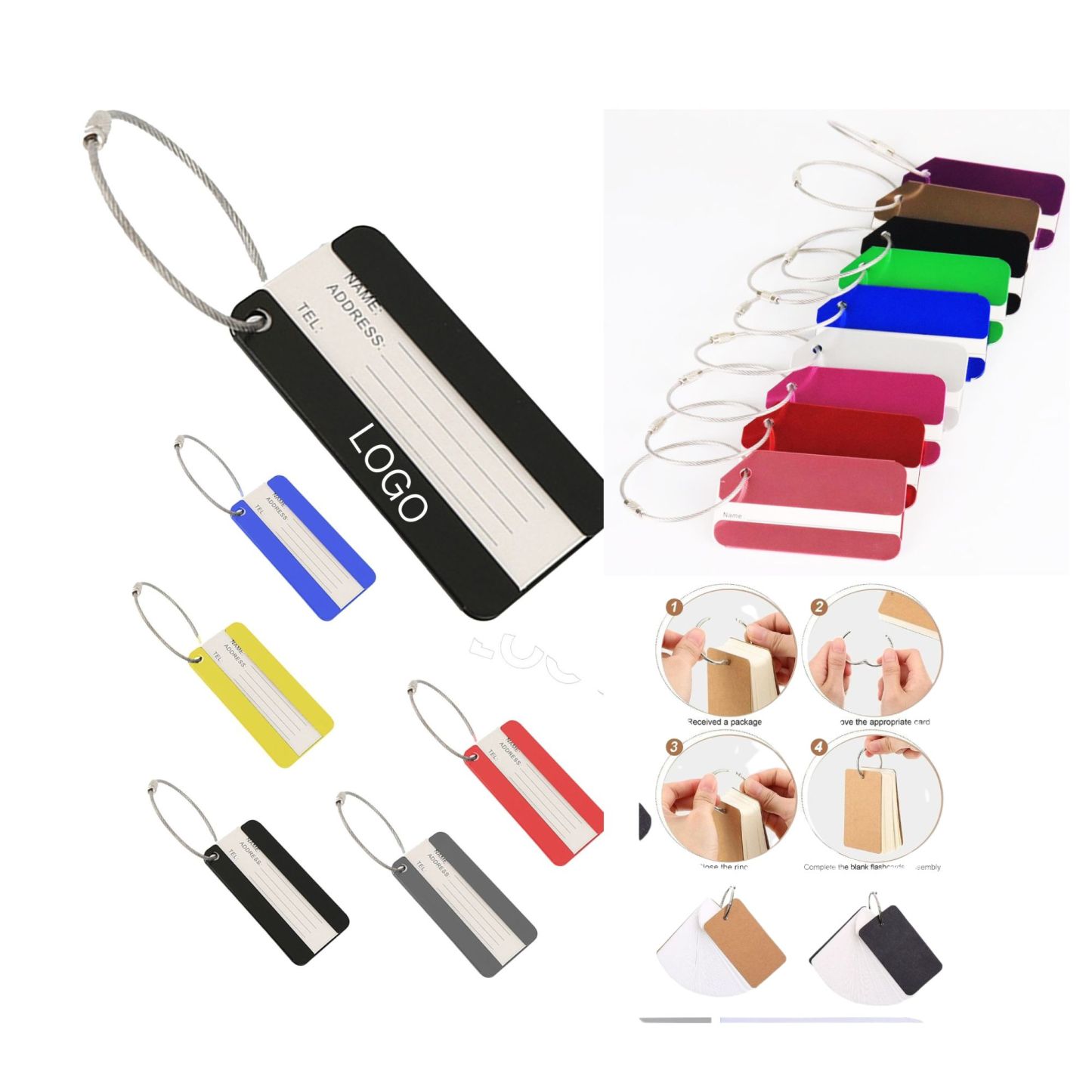 Aluminum Luggage Tag 