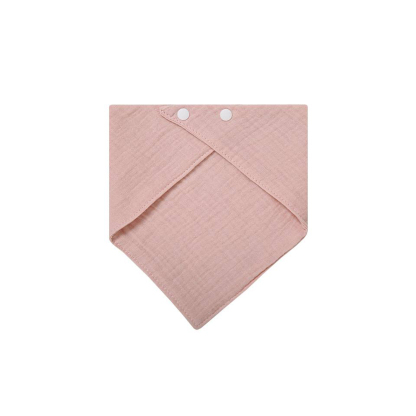 Solid-color Baby Gauze Triangle Bib