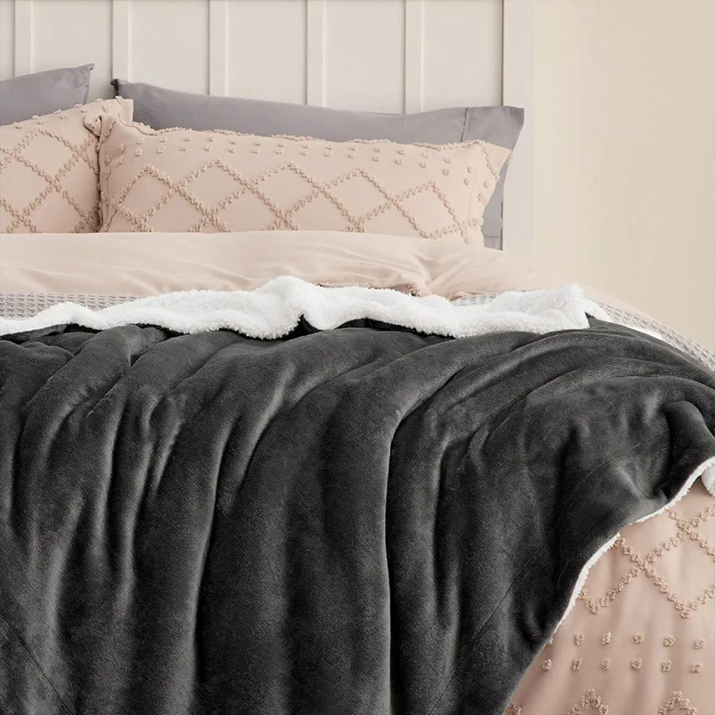 Plush Sherpa Fleece Throw Blanket