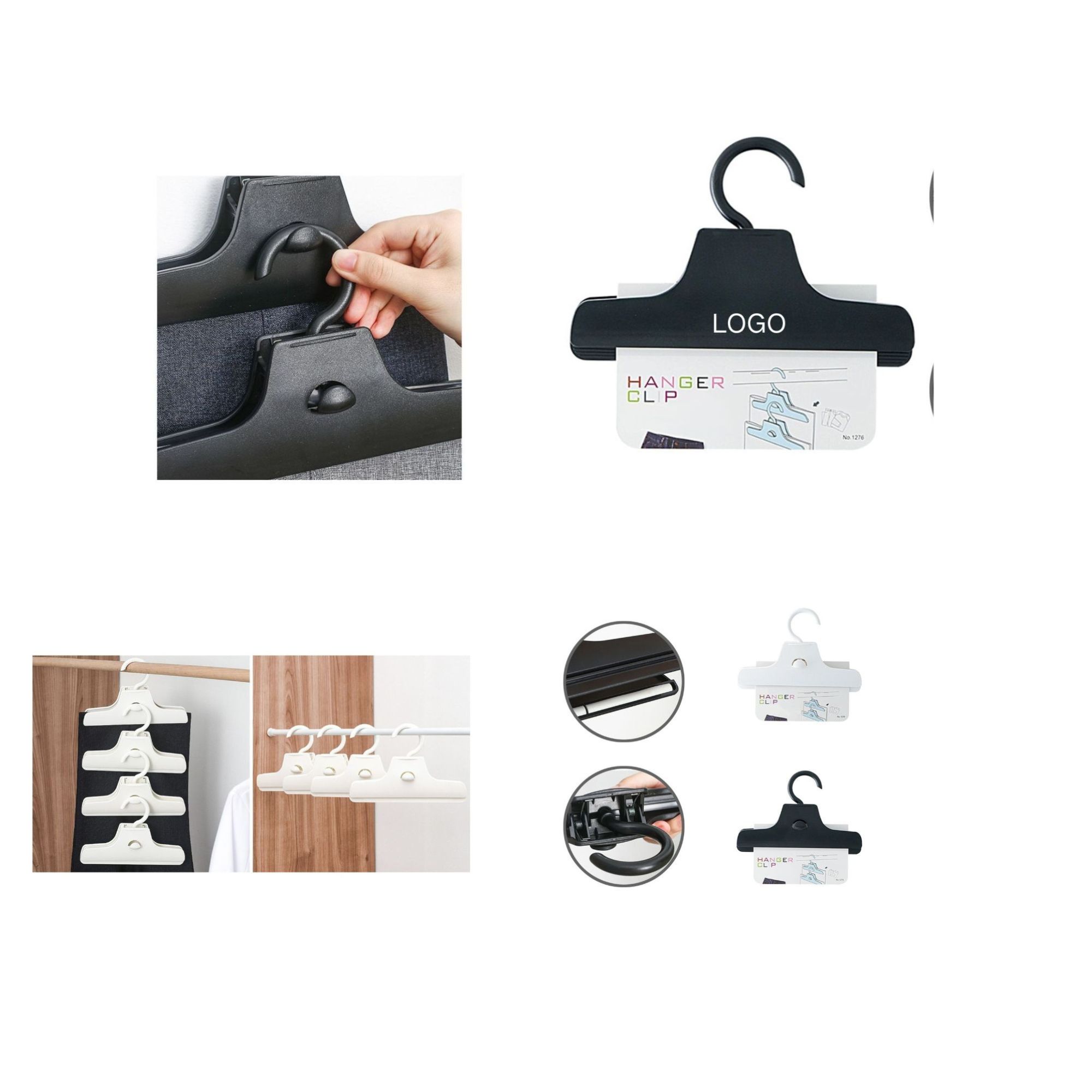 Smooth Anti-Wrinkle Pants Clip Hanger