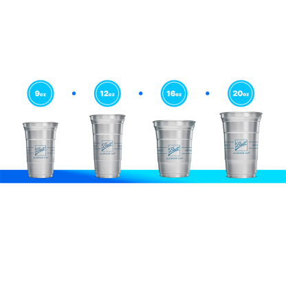 A ball - shaped aluminum cup 