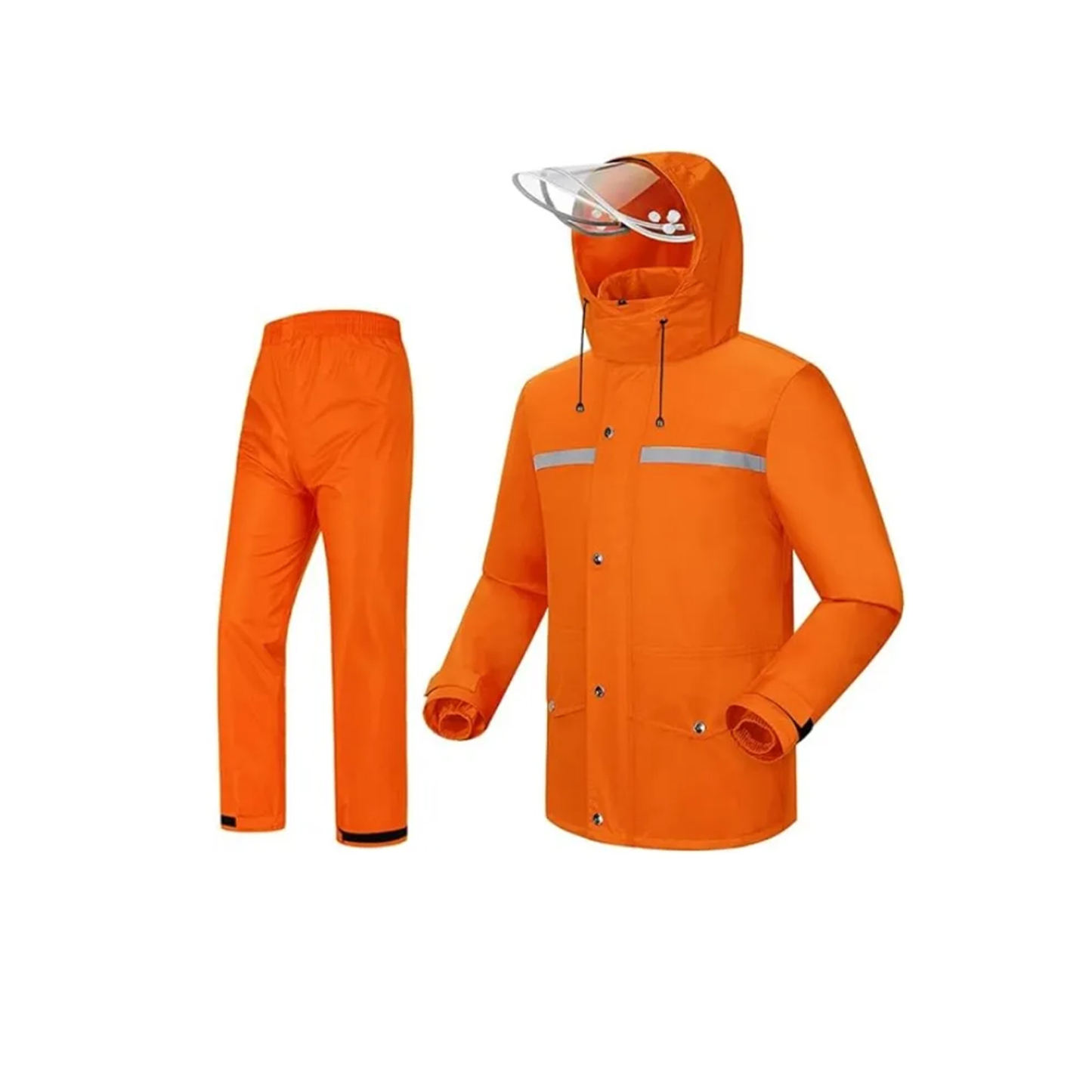 Men’s and Women’s Construction Work Rain Suit: Full Waterproof, Breathable, Windproof Jacket & Pants Set for Outdoor Use