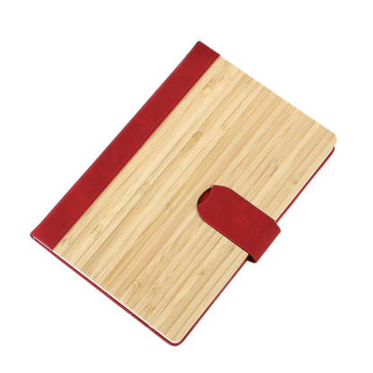 Bamboo-fronted Magnetic Clasp Book