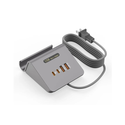  Compact Multi-Port USB Charger with Bracket - 45W Power