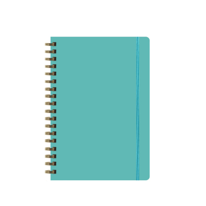 "Cross-border Amazon 2025 English Notepad A5 Metal Coil Notebook Weekly Planner Wholesale"