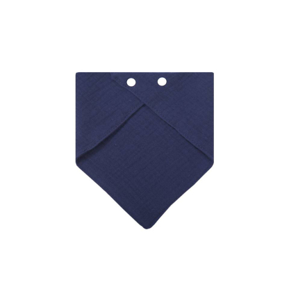 Solid-color Baby Gauze Triangle Bib