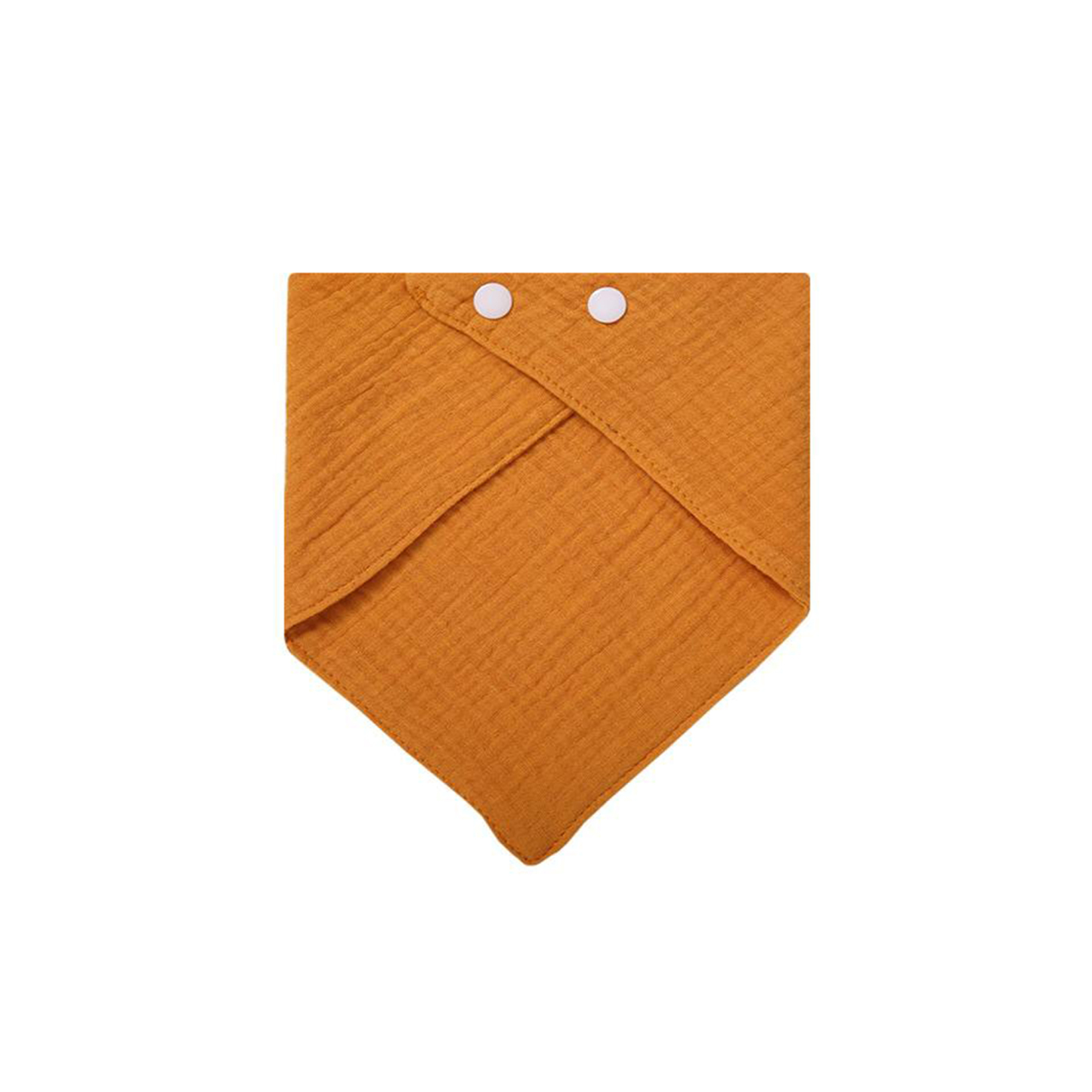 Solid-color Baby Gauze Triangle Bib