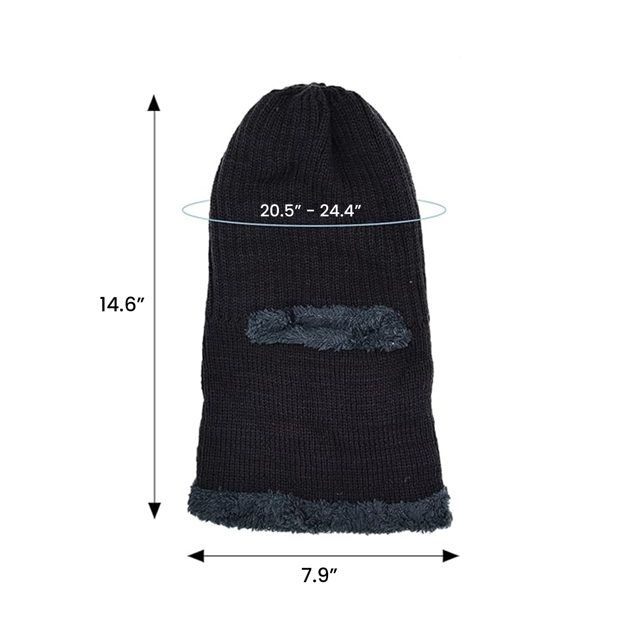 Men’s Fleece Lined Winter Pullover Cap